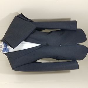 ReDA Super 130's Charcoal Purple Pinstripe Suit